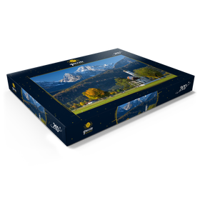 Darstellung des Puzzle Motivs Barocke Wallfahrtskirche St. Coloman bei Schwangau nähe Füssen im Ostallgäu - Puzzleteile: 200