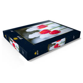 Darstellung des Puzzle Motivs Tulpen im Schnee - Puzzleteile: 200