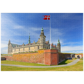 Darstellung des Puzzle-Motivs Kronborg in Helsingör am Öresund, Dänemark – Puzzleteile: 1000