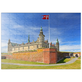 Darstellung des Puzzle Motivs Kronborg in Helsingör am Öresund, Dänemark - Puzzleteile: 100