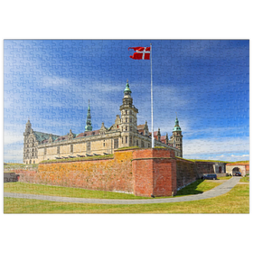 Darstellung des Puzzle Motivs Kronborg in Helsingör am Öresund, Dänemark - Puzzleteile: 500