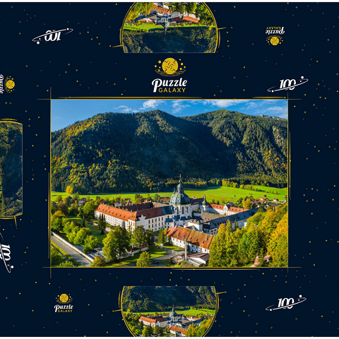 Bendiktiner Kloster Ettal, Ammergauer Alpen, Ammertal 100 Puzzle Schachtel 3D Modell