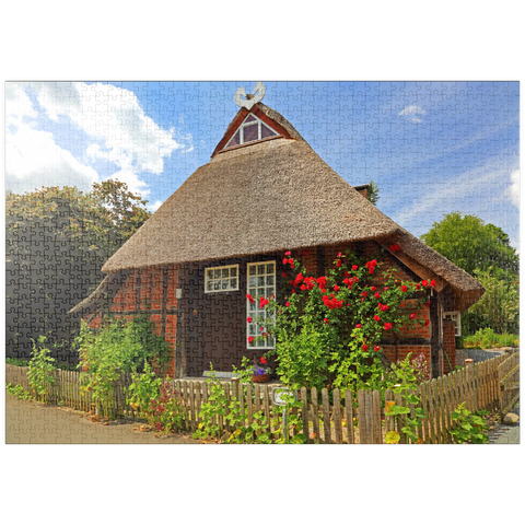 puzzleplate Bauernhaus in der Nähe von Mölln 1000 Puzzle