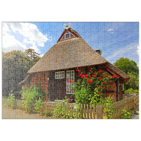 puzzleplate Bauernhaus in der Nähe von Mölln 200 Puzzle