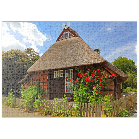 puzzleplate Bauernhaus in der Nähe von Mölln 500 Puzzle