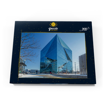 cube berlin, Bürogebäude am Washingtonplatz im Winter 200 Puzzle Schachtel Ansicht3