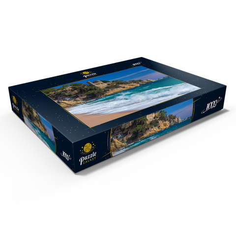 Küste von Lloret de Mar, Costa Brava, Katalonien, Spanien 1000 Puzzle Schachtel Ansicht1