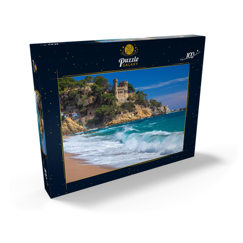 Küste von Lloret de Mar, Costa Brava, Katalonien, Spanien 100 Puzzle Schachtel Ansicht2