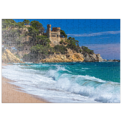 puzzleplate Küste von Lloret de Mar, Costa Brava, Katalonien, Spanien 200 Puzzle