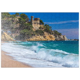 Darstellung des Puzzle Motivs Küste von Lloret de Mar, Costa Brava, Katalonien, Spanien - Puzzleteile: 200