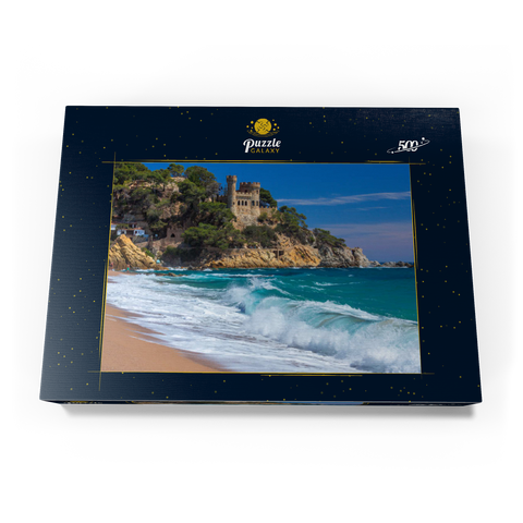 Küste von Lloret de Mar, Costa Brava, Katalonien, Spanien 500 Puzzle Schachtel Ansicht3