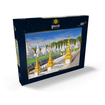 Stupas der Sandamuni-Pagode, Mandalay, Myanmar (Burma) 100 Puzzle Schachtel Ansicht2