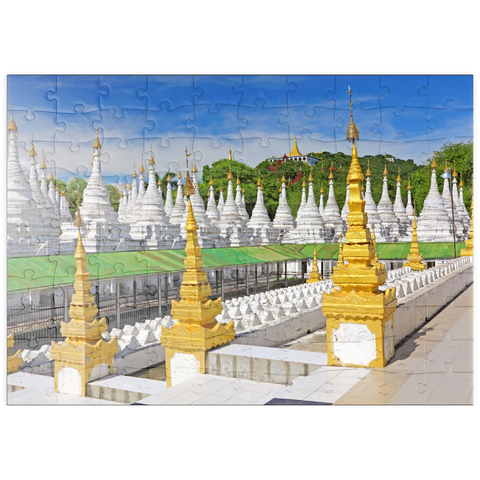puzzleplate Stupas der Sandamuni-Pagode, Mandalay, Myanmar (Burma) 100 Puzzle