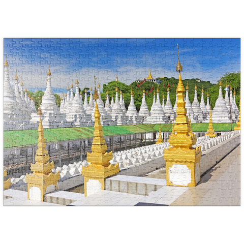 puzzleplate Stupas der Sandamuni-Pagode, Mandalay, Myanmar (Burma) 500 Puzzle
