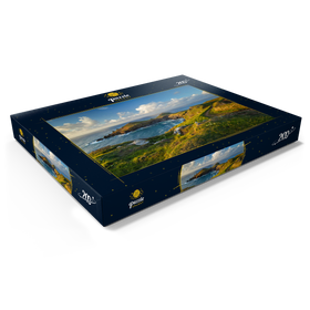 Darstellung des Puzzle Motivs Coastal Path, Küstenweg an den The Rumps bei Polzeath, Cornwall, England - Puzzleteile: 200