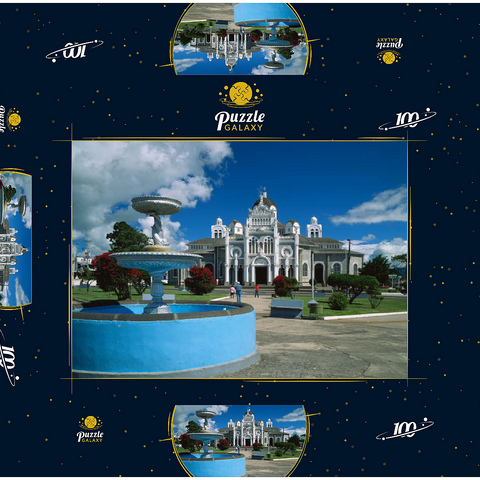 Basilika de Nuestra Senora de los Angeles in Cartago, Costa Rica 100 Puzzle Schachtel 3D Modell