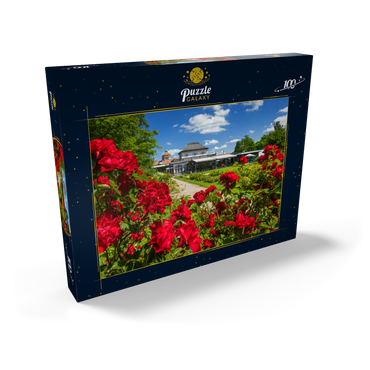 Café im Botanischen Garten zur Zeit der Rosenblüte 100 Puzzle Schachtel Ansicht2