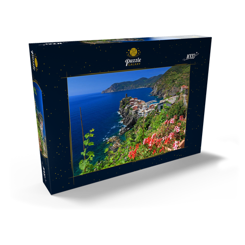 Küstenlandschaft mit Blick auf Vernazza, Italienische Riviera, Cinque Terre, Ligurien, Italien 1000 Puzzle Schachtel Ansicht2