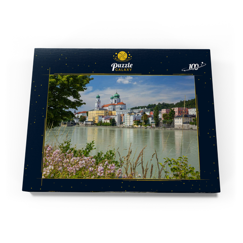 Inn mit dem Dom St. Stephan in Passau, Niederbayern, Bayern, Deutschland 100 Puzzle Schachtel Ansicht3