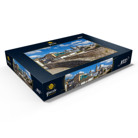 Alternative Darstellung des Puzzle-Motivs Römische Stadtmauer von Lugo mit der Kathedrale Santa Maria, Jakobsweg – Puzzleteile: 1000