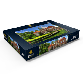 Alternative Darstellung des Puzzle-Motivs Sielhof in Neuharlingersiel, Ostfriesland, Niedersachsen, Deutschland – Puzzleteile: 1000