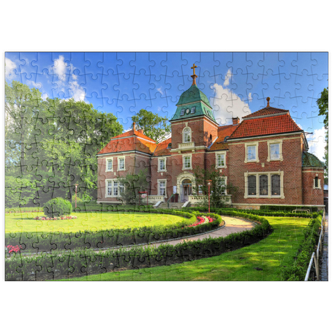 puzzleplate Sielhof in Neuharlingersiel, Ostfriesland, Niedersachsen, Deutschland 200 Puzzle