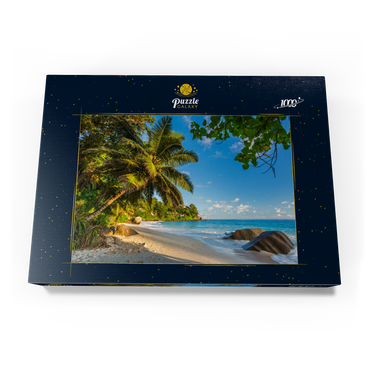 Granitfelsen am Carana Beach in der Carana Bay, Seychellen 1000 Puzzle Schachtel Ansicht3
