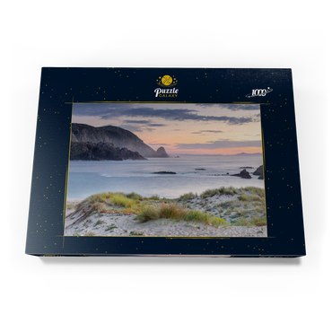 Abend am Strand Praia de A Mouriillá bei Valdoviño 1000 Puzzle Schachtel Ansicht3