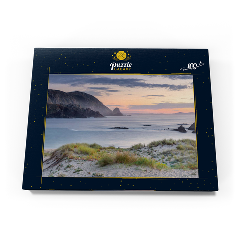 Abend am Strand Praia de A Mouriillá bei Valdoviño 100 Puzzle Schachtel Ansicht3
