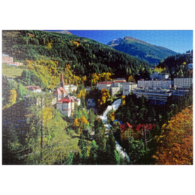 Darstellung des Puzzle Motivs Gasteiner Wasserfall in Bad Gastein, Pongau, Salzburger Land, Österreich - Puzzleteile: 1000