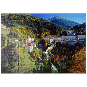 Darstellung des Puzzle Motivs Gasteiner Wasserfall in Bad Gastein, Pongau, Salzburger Land, Österreich - Puzzleteile: 500