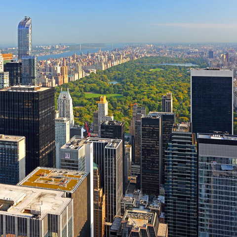 Blick vom Rockefeller Center über den Central Park, Manhattan, New York City, USA 1000 Puzzle 3D Modell