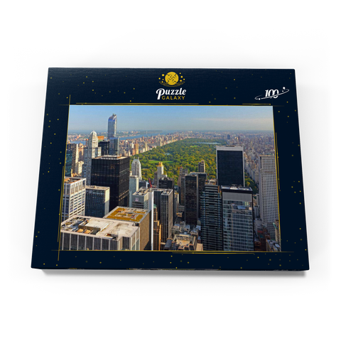 Blick vom Rockefeller Center über den Central Park, Manhattan, New York City, USA 100 Puzzle Schachtel Ansicht3