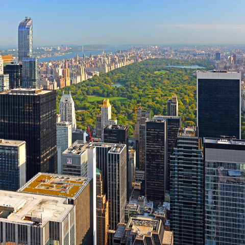 Blick vom Rockefeller Center über den Central Park, Manhattan, New York City, USA 200 Puzzle 3D Modell