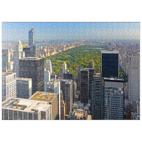 puzzleplate Blick vom Rockefeller Center über den Central Park, Manhattan, New York City, USA 500 Puzzle