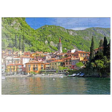 puzzleplate Varenna am Comer See, Provinz Lecco, Lombardei, Italien 100 Puzzle