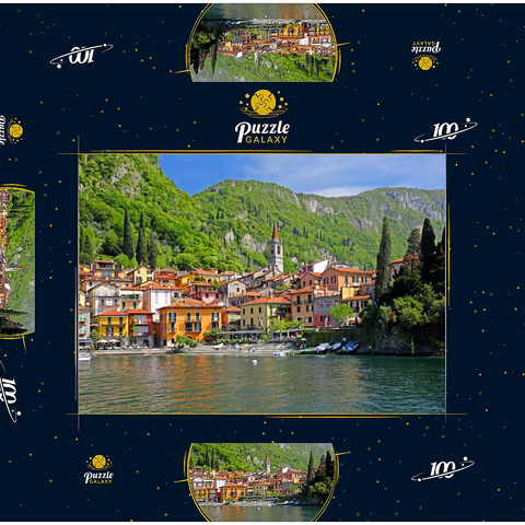 Varenna am Comer See, Provinz Lecco, Lombardei, Italien 100 Puzzle Schachtel 3D Modell