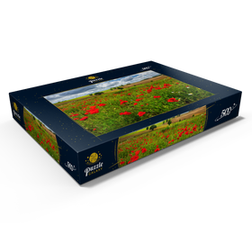 Darstellung des Puzzle Motivs Mohnwiese bei La Romieu - Puzzleteile: 500