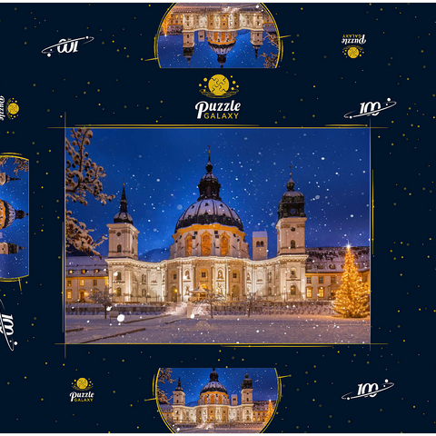 Kloster Ettal zur Weihnachtszeit 100 Puzzle Schachtel 3D Modell