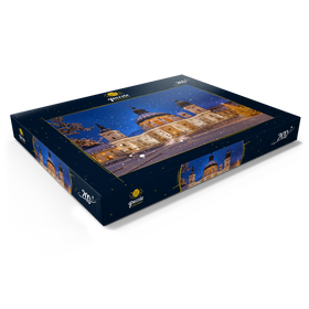 Darstellung des Puzzle Motivs Kloster Ettal zur Weihnachtszeit - Puzzleteile: 200