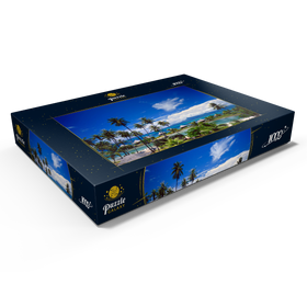Alternative Darstellung des Puzzle-Motivs Beachcomber Hotel auf der Insel Tahiti, Französisch Polynesien, Südsee – Puzzleteile: 1000