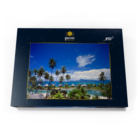 Beachcomber Hotel auf der Insel Tahiti, Französisch Polynesien, Südsee 1000 Puzzle Schachtel Ansicht3