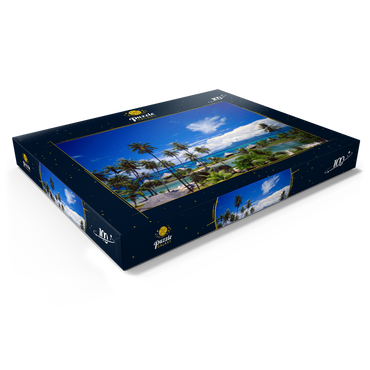 Beachcomber Hotel auf der Insel Tahiti, Französisch Polynesien, Südsee 100 Puzzle Schachtel Ansicht1