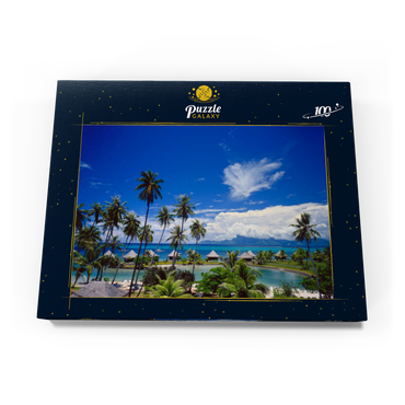 Beachcomber Hotel auf der Insel Tahiti, Französisch Polynesien, Südsee 100 Puzzle Schachtel Ansicht3