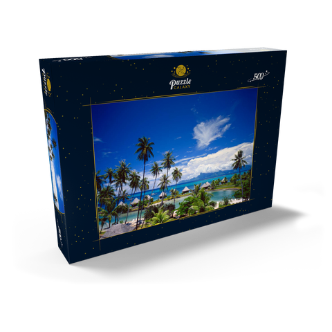 Beachcomber Hotel auf der Insel Tahiti, Französisch Polynesien, Südsee 500 Puzzle Schachtel Ansicht2