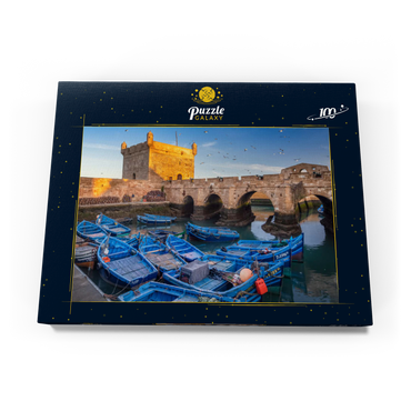 Portugiesische Festung mit dem Fischerhafen am Morgen 100 Puzzle Schachtel Ansicht3