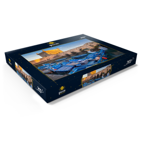 Alternative Darstellung des Puzzle-Motivs Portugiesische Festung mit dem Fischerhafen am Morgen – Puzzleteile: 200