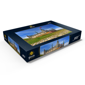 Alternative Darstellung des Puzzle-Motivs Hamletschloss Kronborg in Helsingör am Öresund, Seeland, Dänemark – Puzzleteile: 1000
