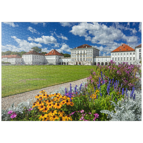 Darstellung des Puzzle-Motivs Schlosspark mit dem Nymphenburger Schloss – Puzzleteile: 1000