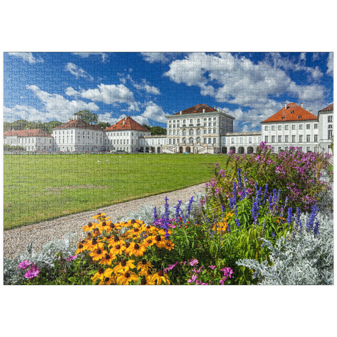 puzzleplate Schlosspark mit dem Nymphenburger Schloss 1000 Puzzle